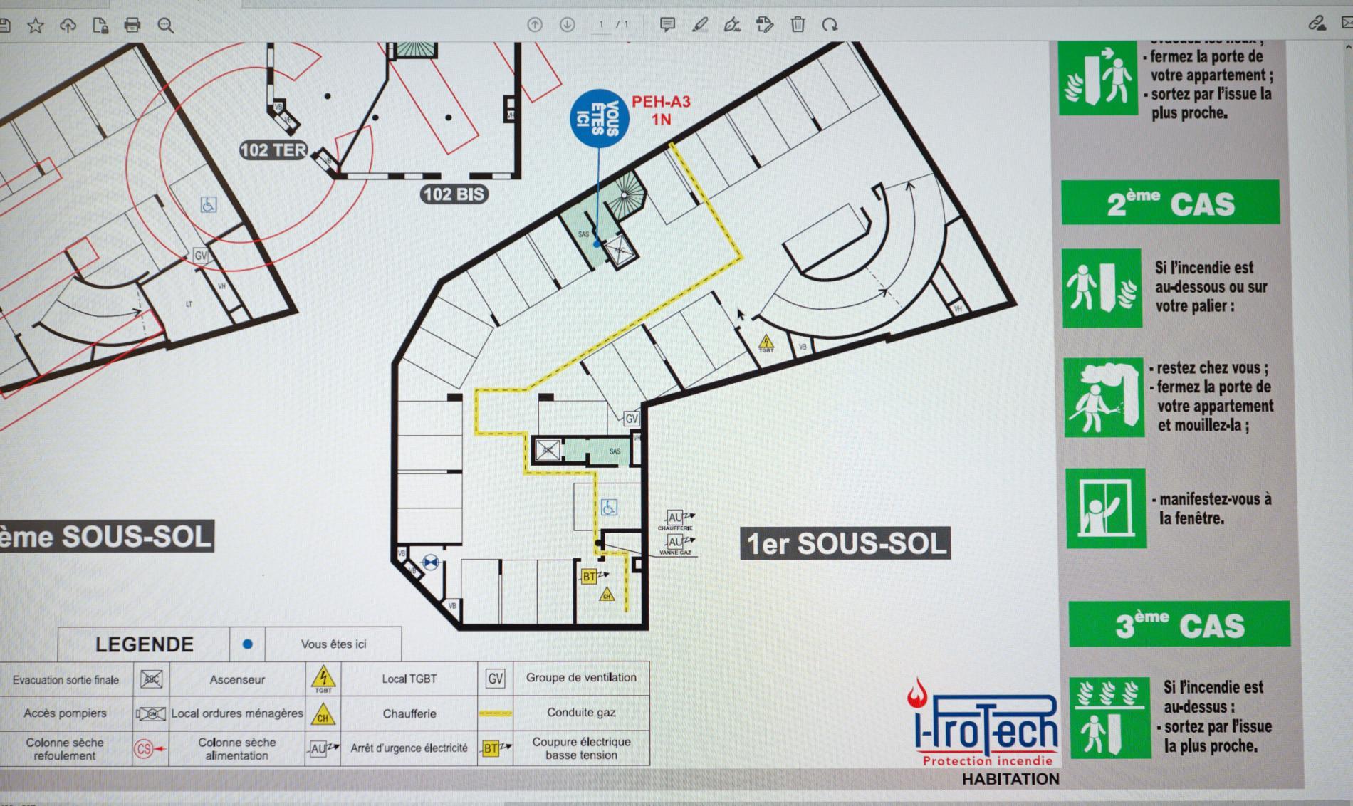 Plan d’évacuation