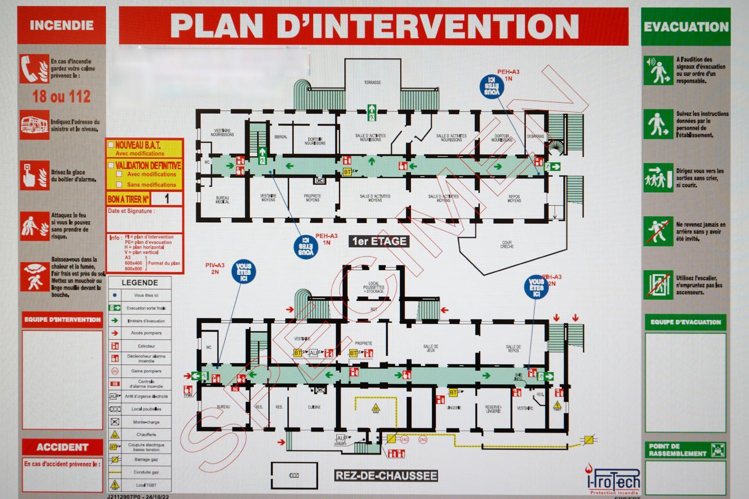 Plan d’évacuation
